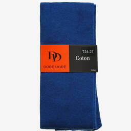 Dore Dore-Luxury Blue Cotton Tights | Childrensalon Outlet