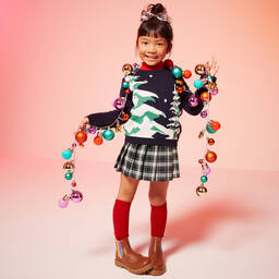 Dore Dore-Red Wool & Cotton Long Socks | Childrensalon Outlet