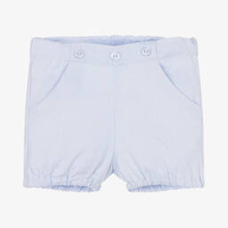 Dr. Kid-Голубые хлопковые шорты на бретелях | Childrensalon Outlet