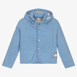 Dr. Kid-Baby Boys Blue Wool Cardigan | Childrensalon Outlet