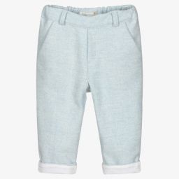 Dr. Kid-Baby Boys Blue Wool Trousers | Childrensalon Outlet