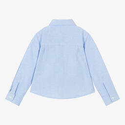 Dr. Kid-Baby Boys Light Blue Cotton Shirt  | Childrensalon Outlet