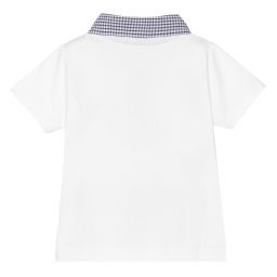 دكتور كيد-Baby Boys White Polo Shirt | Childrensalon Outlet