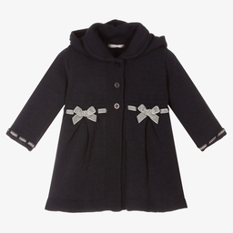 Dr. Kid-Baby Girls Blue Cotton Cardigan | Childrensalon Outlet