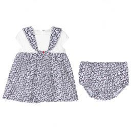 Dr. Kid-Baby Girls Blue Dress Set | Childrensalon Outlet