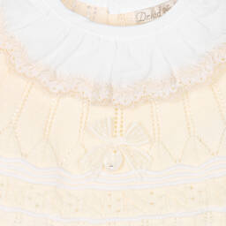 Dr. Kid-Кремово-белое платье из хлопка | Childrensalon Outlet