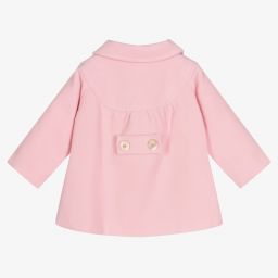 Dr. Kid-Baby Girls Pink Felted Coat | Childrensalon Outlet