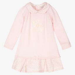 Dr. Kid-Baby Girls Pink Knitted Dress | Childrensalon Outlet