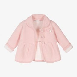 Dr. Kid-Baby Girls Pink Knitted Jacket | Childrensalon Outlet