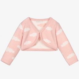 Dr. Kid-Baby Girls Pink Wool Cardigan | Childrensalon Outlet