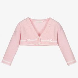 Dr. Kid-Baby Girls Pink Wool Cardigan | Childrensalon Outlet
