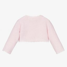 Dr. Kid-Baby Girls Pink Wool Cardigan | Childrensalon Outlet