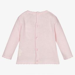 Dr. Kid-Baby Girls Pink Wool Sweater | Childrensalon Outlet