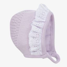 Dr. Kid-Фиолетовый вязаный чепец для малышек | Childrensalon Outlet