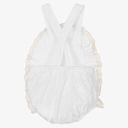 Dr. Kid-Белый хлопковый песочник | Childrensalon Outlet