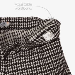 Dr. Kid-Black & White Houndtooth Shorts | Childrensalon Outlet
