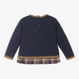 Dr. Kid-Blue & Brown Knitted Sweater | Childrensalon Outlet