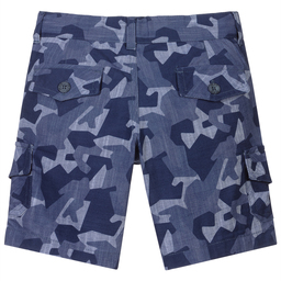 Dr. Kid-Blue Camo Cotton Cargo Shorts | Childrensalon Outlet