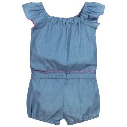 Dr. Kid-Blue Chambray Playsuit | Childrensalon Outlet