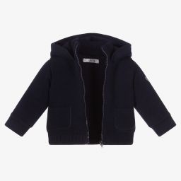 دكتور كيد-Blue Cotton Knitted Jacket | Childrensalon Outlet