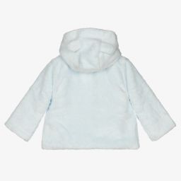دكتور كيد-Blue Faux Fur Baby Jacket | Childrensalon Outlet