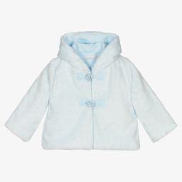 دكتور كيد-Blue Faux Fur Baby Jacket | Childrensalon Outlet