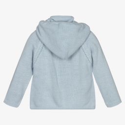 Dr. Kid-Blue Knitted Baby Cardigan | Childrensalon Outlet