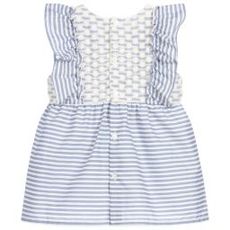 Dr. Kid-Blue Striped Cotton Blouse | Childrensalon Outlet