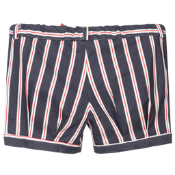 Dr. Kid-Blue Striped Cotton Shorts | Childrensalon Outlet