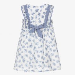 Dr. Kid-Бело-голубое платье с цветами | Childrensalon Outlet