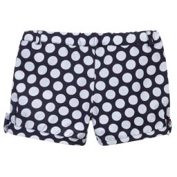 Dr. Kid-Blue & White Polka Dot Shorts | Childrensalon Outlet