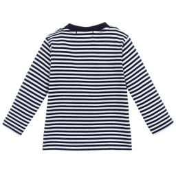 Dr. Kid-Blue & White Striped Top | Childrensalon Outlet
