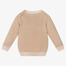 دكتور كيد-كنزة أطفال ولادي قطن محبوك لون بيج | Childrensalon Outlet