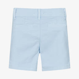 Dr. Kid-Boys Blue Cotton Chino Shorts | Childrensalon Outlet