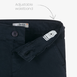 Dr. Kid-Boys Blue Cotton Chinos | Childrensalon Outlet