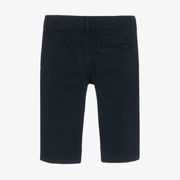 Dr. Kid-Boys Blue Cotton Chinos | Childrensalon Outlet