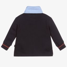 Dr. Kid-Синяя рубашка регби из хлопка для мальчиков | Childrensalon Outlet