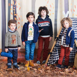 Dr. Kid-Boys Blue Cotton Shirt | Childrensalon Outlet