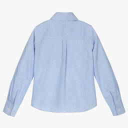 Dr. Kid-Boys Blue Cotton Shirt | Childrensalon Outlet