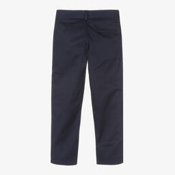 دكتور كيد-Boys Blue Cotton Trousers | Childrensalon Outlet