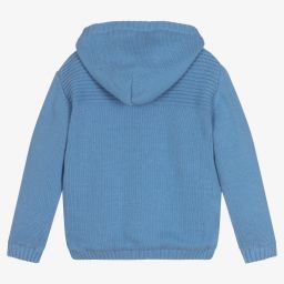 Dr. Kid-Boys Blue Hooded Zip-Up Top | Childrensalon Outlet