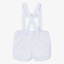 Dr. Kid-Boys Blue Plaid Cotton Shorts | Childrensalon Outlet