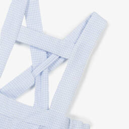 Dr. Kid-Boys Blue Plaid Cotton Shorts | Childrensalon Outlet