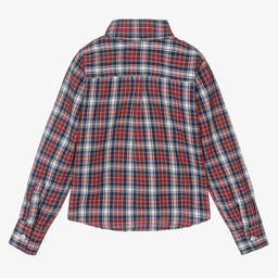 Dr. Kid-Хлопковая рубашка в красно-синюю клетку | Childrensalon Outlet