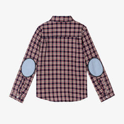 Dr. Kid-Boys Blue & Red Check Shirt | Childrensalon Outlet