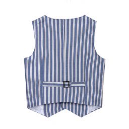 Dr. Kid-Boys Blue Striped Waistcoat | Childrensalon Outlet