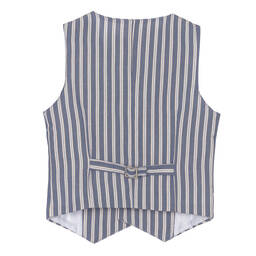 Dr. Kid-Boys Blue Striped Waistcoat | Childrensalon Outlet