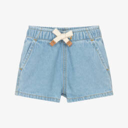 Dr. Kid-Boys Chambray Comfort Denim Shorts | Childrensalon Outlet
