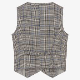 Dr. Kid-Boys Checked Waistcoat | Childrensalon Outlet