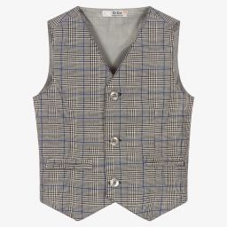 Dr. Kid-Boys Checked Waistcoat | Childrensalon Outlet